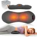 Smooth Spine Triple Fusion Back Massager with Heat - Sciatica Pain Relief & Spine Decompression Device, Deep Tissue Massager for Lower Back Pain, Office Chair and Home Use for Chronic Sufferers