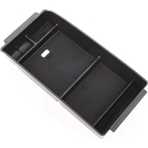 Fit for Toyota Highlander XU70 2020-2023,Center Console Organizer,ABS Middle Console Organizer,Storage Box Tray (Black)