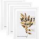 8.5x11 Picture Frame White 3 Pcs set can Display on the Wall