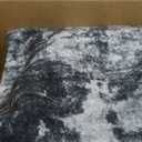 6x9 Area Rug Living Room Rug: Washable Modern Abstract Soft Thin Rug Indoor Floor No Slip Stain Resistant Carpet for Bedroom Dining Room Farmhouse Nursery Home Office - Black