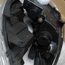 Headlights Headlamp Replacement for Sonata 2011-2014 Projector Headlight Clear Lens Amber Corner Pair Left and Right Side Replacement for HY2502159 HY2503159