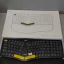 Nulea Wireless Ergonomic Keyboard, Split Keyboard with Wrist Rest, USB-C Charging, 7-Color Backlight, Natural Typing, Bluetooth and USB Connectivity, Compatible with Windows/Mac