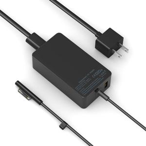 65W Surface Pro Laptop Charger-for Microsoft Surface Pro Charger Windows Surface Laptop 7,6,5,4,3,2,for Microsoft Surface Pro10,9,8,7+,7,6,5,4,3,X,Surface Book3,2,1,Surface Go Tablet,Support 44W,10FT
