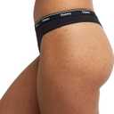 Hanes Women's Originals Thong Panties, Breathable Stretch Cotton Underwear, Assorted, 6-pack (L)