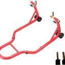 Apextreme Motorcycle Stand 850LB Sport Bike Rear Wheel Lift Swingarm Paddock Stands RedU+L