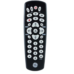 GE Universal Remote Control for Samsung, Vizio, LG, Sony, Sharp, Roku, Apple TV, TCL, Panasonic, Smart TVs, Streaming Players, Blu-ray, DVD, 4-Device, Silver, 33709