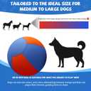 Herding Ball for Dogs Horse with Cover | Dual Layered Herding Dog Jolly Ball for Australian Shepherds with Hand Pump | Herding Toys for Dog | 18",Orange&Blue