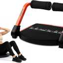 Squatz Ab Machine for Stomach Workout Core & Sit-Up Exercise Equipment with 3 Resistance Levels for Home Gym, Adjustable Ab Trainer for Full-Body Workout with Automatic Rebound, 350 lbs Capacity