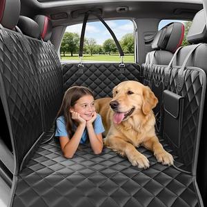 Dog Seat Cover Hard Bottom Dog Hammock Car Comfortable Travel Black
Extends Your Dog's Space by 45%,Convertible 2-in-1 Design,Protects Your Interior,Waterproof & Easy to Clean,Trucks Large SUVs