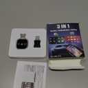 Wireless Carplay Mirror Link Adapter for Apple 3 in 1 Bluetooth Mirroring iOS Phone to Car Screen Adapter 2026 Wired to Wireless Portable USB Car Play Screen Connector for iPhone to Watch Movies