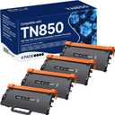 Compatible TN850 High Yield Toner Cartridge Replacement for Brother TN850 TN 850 TN-850 TN820 TN 820 Toner Cartridge to use with HL-L6200dw HL-L6200dwt MFC-L5900dw MFC-L5850dw MFC-L5700dw (4 Black)