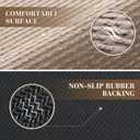 RESARE Non Slip Bath Mat - Machine Washable Bathroom Rug, Super Absorbent Quick Dry Bath Mat, Bath Rug Ultra Soft Rug for Bathroom Floor, 24"x35" Beige