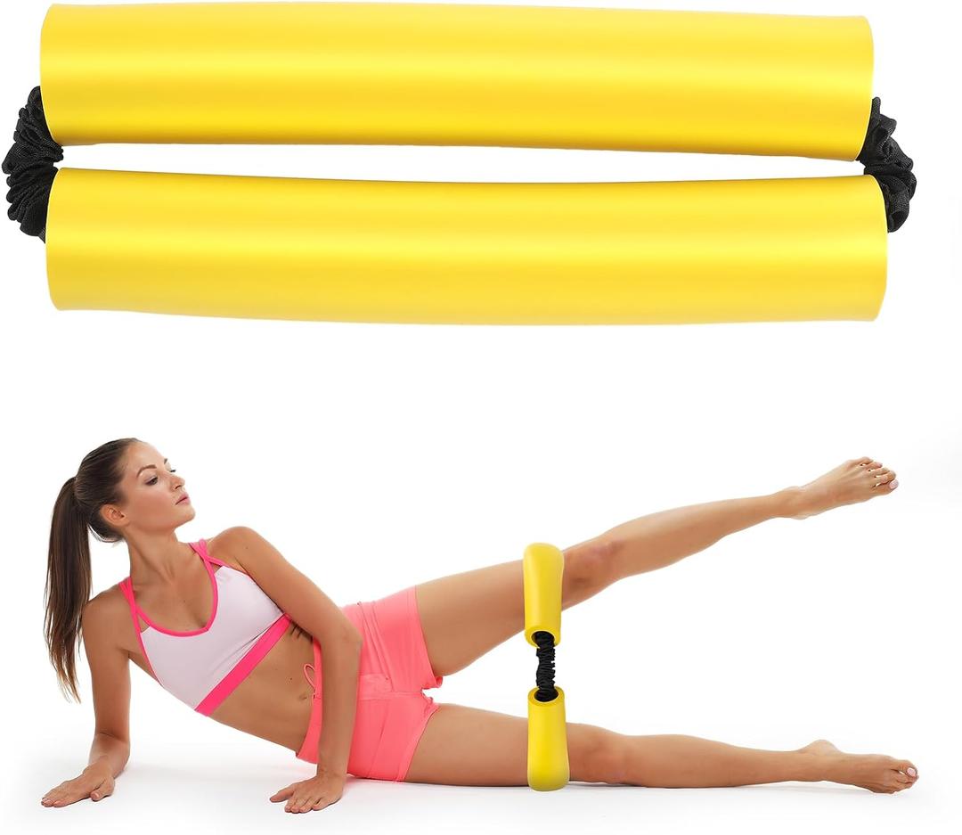 Hiboom Hip Core System, Loop Resistance Bands for Workout, Glute Workout Bands to Stretch and Strengthen Legs, Butt, Hips, Thighs and Glutes, Elastic Exercise Equipment for Women, Men (Yellow)