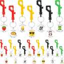 Red Ribbon Week Supplies Bulk Drug Free Keychains Red Ribbon Week Gift Keychains for Anti-drugs Campaigns