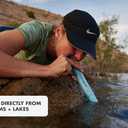 LifeStraw Personal Water Filter for Hiking, Camping, Travel, and Emergency Preparedness, Pack Of 4, Blue 