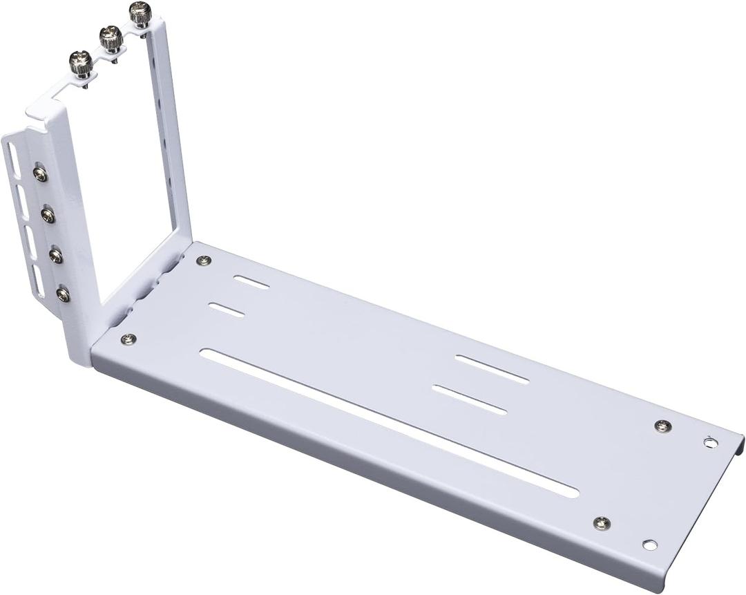 Graphics Card Bracket with Vertical GPU Mount Bracket and 3 Slots Gpu Holder for PC Extendsion White