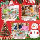 2 x PADTIC Giant Coloring Poster,35x72inch Versatile Merry Christmas Paper Coloring Tablecloth,DIY Christmas Tree,Santa Claus,Gnomes,Elk,Snowman Table Cover Kids Art Crafts Home Classroom Party Supplies