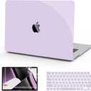 B BELK Compatible with MacBook Pro 14 inch Case 2026-2021 M5 M4 M3 M2 M1 A3427 A3426 A3434 A3112 A3185 A3401 A2918 A2992 A2779 A2442, Plastic Hard Shell Case+Keyboard Cover+Screen Protector, Purple