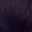 yuehong Black purple Women Double Buns Anime Cosplay Wig Bangs Cartoon Role Wig Heat Resistant Synthetic Fibers Soft Durable Breathable Costume Hair