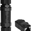 Starlink Ethernet Adapter Kit: IP68 Waterproof and Lightning Protection RJ45 Coupler for Starlink Mini Network LAN Cable Extender - Suitable for Repair and Extend Network Cables (PoE not Supported)