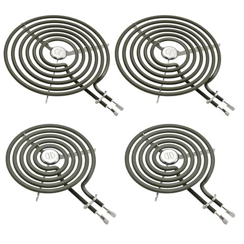 WB30M1 WB30M2 Electric Stove Range Burners Element Fit for GE Hotpoint Stove Top Replace 2*WB30M1(6") & 2*WB30M2(8")