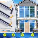 Coavas One Way Privacy Window Film with Tools, Window Tint Adhesive Shatterproof Film for Home, Premium PET Heat Control Daytime Reflective Mirror Coverings, Blue, 35.4 x 78.7 Inch