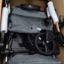 2 in 1 Baby Stroller Newborn Stroller Foldable Convertible Infant Stroller Pushchair Folding High Landscape Infant Carriage,Toddler Pushchair Gray Baby Stroller