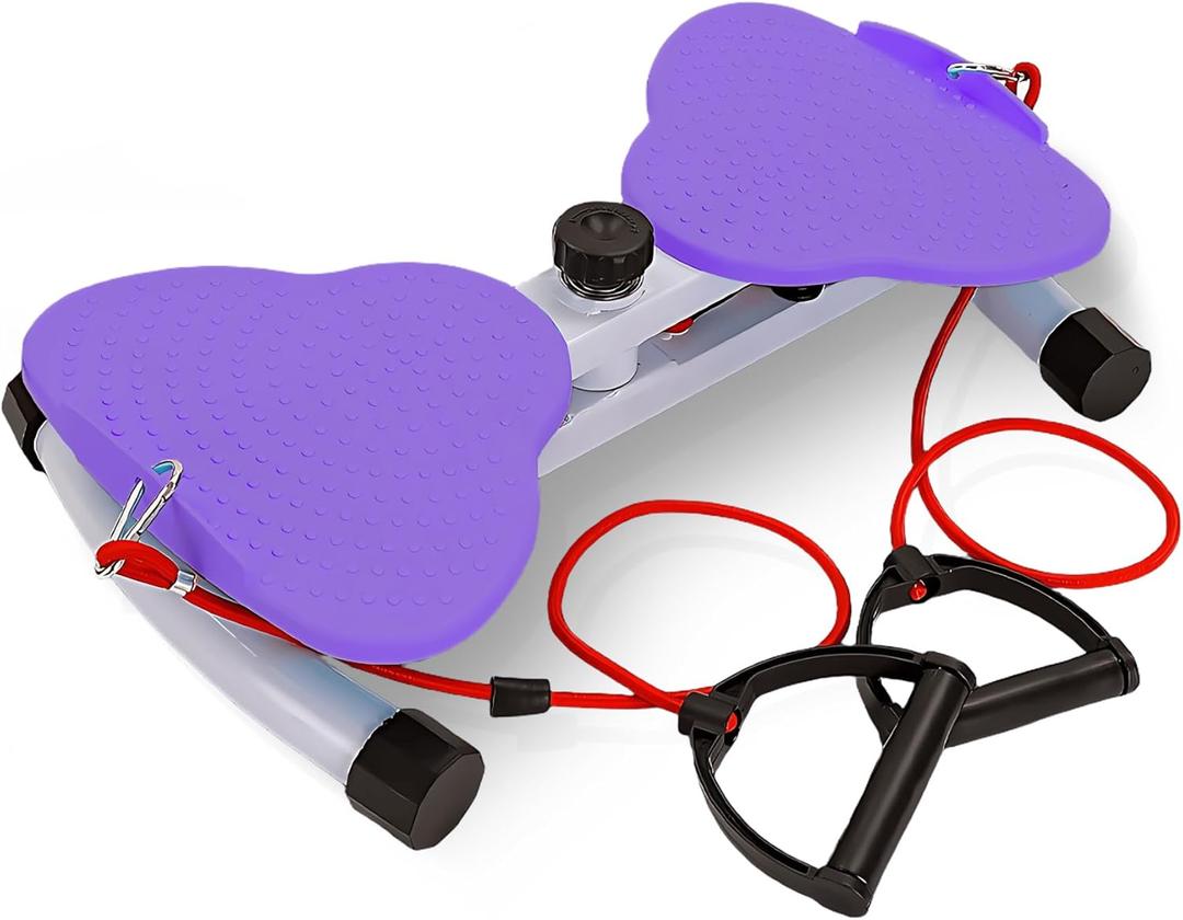2025 New Exercise Twist Boards, Non-Slip Waist Twister Machine, Noiseless Ab Exercise Home Gym Equipment for Foot Massage, Belly Fat Loss and Weight Loss (Purple)