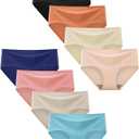 Finihen Teen Girls Underwear Seamless Big Girls Panties No Show Multipack, 13-14Y