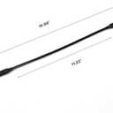 Rear Truck Tailgate Tail Gate Support Cable Replacement for Dodge Ram 1500 2500 3500, 2 Pcs Pickup Tailgate Lift Straps 55345124AB, Black