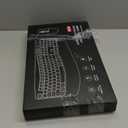 Wireless Keyboard and Mouse Combo, 2.4G Full Size Wave Keys Ergonomic Keyboard with Wrist Rest and 3-Level DPI Adjustable Wireless Ergonomic Mouse for Windows, Mac OS Desktop/Laptop/PC(Black)