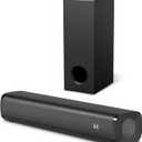 Wohome Sound Bar for Smart TV with Wired Subwoofers, 2.1 Channel Small TV Soundbar Speakers, Home Theater Surround Sound System, Bluetooth 5.3/ Optical/AUX Connectivity