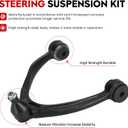 Front Upper Control Arm(Forged Steel) with Ball Joint Suspension Kit Fit for 2007-2016 GMC Sierra Chevrolet Silverado 1500 2007-2013 Suburban Avalanche Tahoe Escalade Yukon - 4pcs