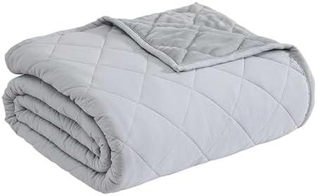 Eddie Bauer - King Blanket, Soft & Cozy Bedding, Quilted Home Decor (Classic Solid Grey, King) King Set Of 3