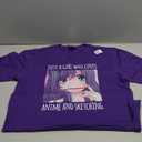 Just a Girl Who Loves Anime and Sketching Drawing Girls Gift T-Shirt L