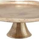 Bloomingville Metal Pedestal, Antique Gold Finish