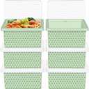 6 Pack-Silicone Freezer Tray with Lid-Stackable Soup Freezer Container Molds,2-Cup Ice Cube Trays for Perfect Portion Control,Food Storage & Meal Prep,Oven & Dishwasher Safe