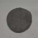 Madeals Microfiber Toilet Lid Cover Soft and Absorbent, Comfortable Bathroom Toilet Lid Cover Seat Fits Most Size Toilet Lids for Grey (Gray)