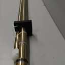 Curtain Rods for Windows 72 to 144 Inches - Aluminium Finials and Brackets - 1 Inch Decorative Window Rods - Adjustable Heavy Duty Curtain Rod - Wall & Ceiling Mounted - Antique Bronze Finish