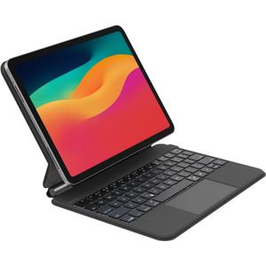 Belkin Pro Keyboard Case w/Magnetic Stand, Backlit Bluetooth Keyboard, Multi-Gesture Controls, Magnetic Apple Pencil Storage Compatibility, & Multimedia Keys for iPad Pro 11" (M4/M5) - Black