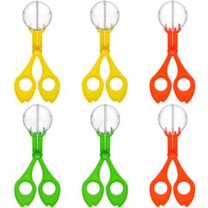 TOYANDONA 6pcs Insects Catcher Handy Scoopers Scissors Tongs Tweezers Multifunctional Collection Set for Kids Outdoor Nature Exploration Toy (17.5cm Random Color) (Size 2)