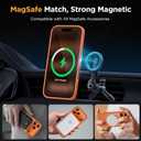 Miracase Magnetic for iPhone 17 Pro Case 6.3" with Screen Protector, [Compatible with MagSafe] Military-Grade Protection, Anti-Fingerprint, Slim Thin Phone Case for 17 Pro Cover, Orange