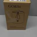 GO&SO Natural Linen Mini Lamp Shades for Chandelier,Clip on Lamp Shade Set of 5 Beige Lamp Shade 4x6x5 IN,Small Lamps Shades Modern Barrel Lamp Shades for Small Table Lamps, Desk Lamps, Pendant Lights