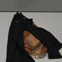 Toddler Girl Clothes,Girls Outfits Long Sleeve Ruffle Button Tops + Plaid Skirt Shorts + Hat 3Pc Little Girls Clothes (4-5T, Black+brown Plaid)