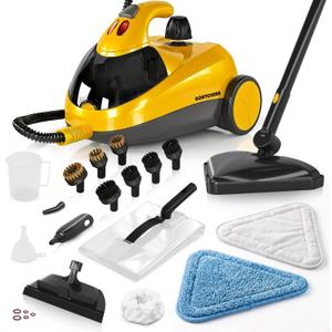 Steam Cleaner for Home, Multipurpose Chemical-Free Pressurized Steamer, 22 Accessories & 50 fl oz Large Tank, Deep Cleaning for Tile, Grout, Bathroom, Kitchen, Carpet & Upholstery