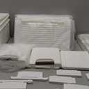 3 Drawers Slim Bathroom Storage Cabinet Dresser, Narrow Plastic Rolling Cart Organizer with Drawers, for Small Spaces, Kitchen, Laundry, Office, Bedroom, White (7.5"x16.5"xx22.2"(3-Drawer))