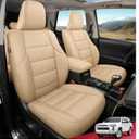 FREESOO for Toyota 4Runner Seat Covers 2011-2024, Custom Leather Seat Covers for Cars, Luxury Car Seat Covers Full Set, Waterproof Car Seat Cover Cushion Protector, Black ONLY FIT 2-Row 5 Seats Model