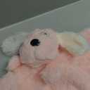 Puppy Baby Security Blanket for Toddler Infant Newborn Boys and Girls Soft Lovey Stuffed Animal with Plush Fabric and Satin Backing, Lovely Snuggle Toy, Pink 16 Inch