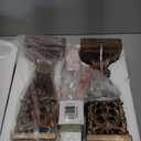 28.5" Vintage Bronze Table Lamps Set Of 2 with Night Light,Lamps for Nightstand with Beige Linen Cut Corner Shade,Bedside Lamp with USB A+C Ports for Bedrooms,Living Room,Office,Hotel(Bulb Included)