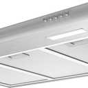 Under Cabinet Range Hood 30 inch Vent Hood for Kitchen with 3 Speed Exhaust Fan, Ducted and Ductless Convertible, Stainless Steel